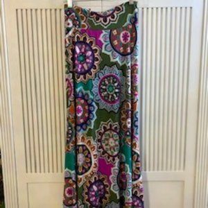 Long colorful maxi skirt L